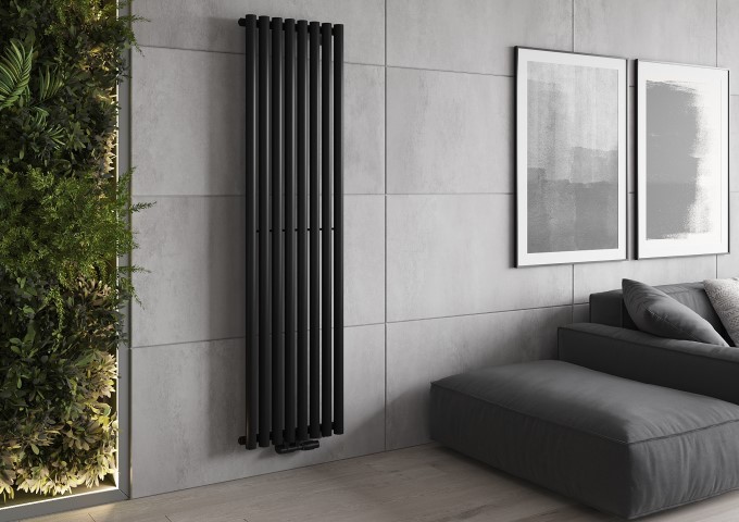 Must dekoratiivne radiaator