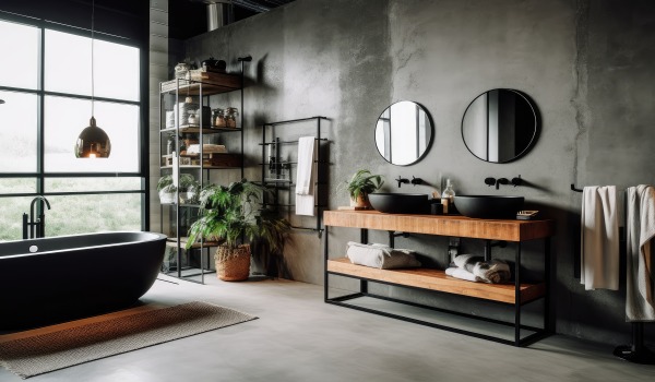 Kaasaegne loft-stiilis vannituba — kuidas seda sisustada?